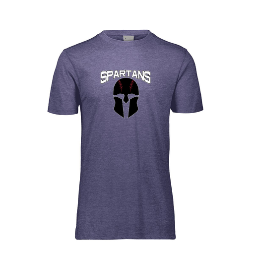 [FTSCUBNV-YS-LOGO2] Decker Youth Tri-Blend T-Shirt - Short Sleeve (Youth S, Navy, Logo 2)