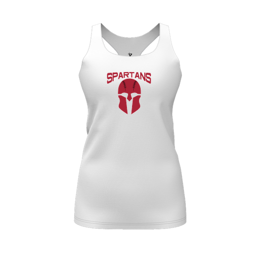 [FT0TRBWH-FYS-LOGO1] Decker Racerback Tank Top (Female Youth S, White, Logo 1)
