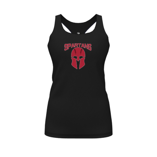 [FT0TRBBK-FYS-LOGO1] Decker Racerback Tank Top (Female Youth S, Black, Logo 1)