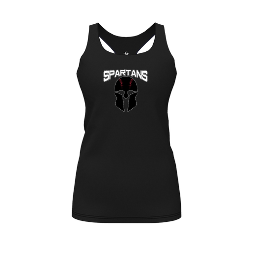 [FT0TRBBK-FYS-LOGO2] Decker Racerback Tank Top (Female Youth S, Black, Logo 2)