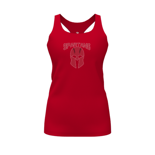 [FT0TRBRD-FYS-LOGO1] Decker Racerback Tank Top (Female Youth S, Red, Logo 1)