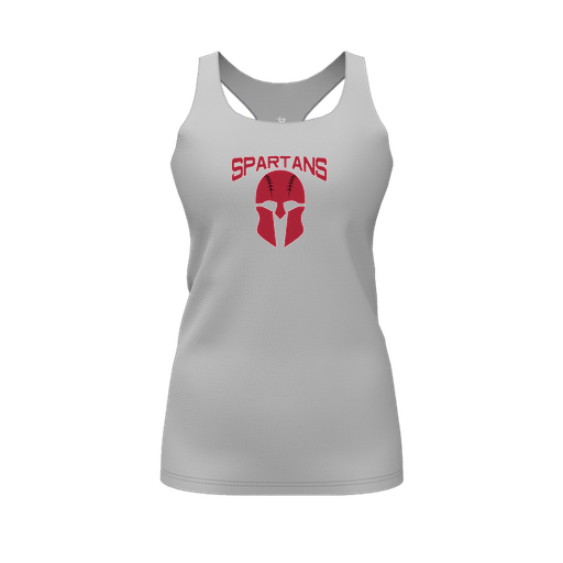 [FT0TRBGY-FYS-LOGO1] Decker Racerback Tank Top (Female Youth S, Gray, Logo 1)