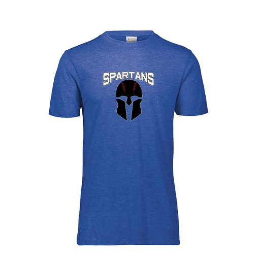 [FTSCUBRY-YS-LOGO2] Decker Youth Tri-Blend T-Shirt - Short Sleeve (Youth S, Royal, Logo 2)