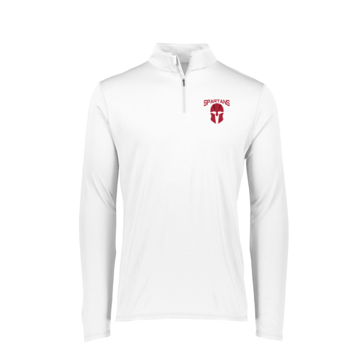 [FTLQFLWH-FAXS-LOGO1] Decker Women's Flex-Lite 1/4 Zip Shirt (Female Adult XS, White, Logo 1)