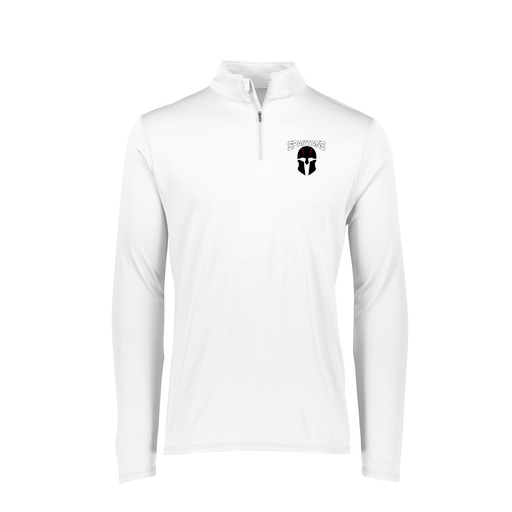 [FTLQFLWH-FAXS-LOGO2] Decker Women's Flex-Lite 1/4 Zip Shirt (Female Adult XS, White, Logo 2)