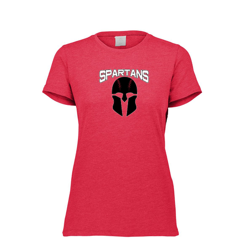 [FTSCUBRD-FAXS-LOGO2] Decker Women's Tri-Blend T-Shirt - Short Sleeve (Female Adult XS, Red, Logo 2)