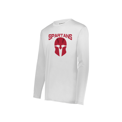 [222822.005.XS-LOGO1] Men's LS Smooth Sport Shirt (Adult XS, White, Logo 1)