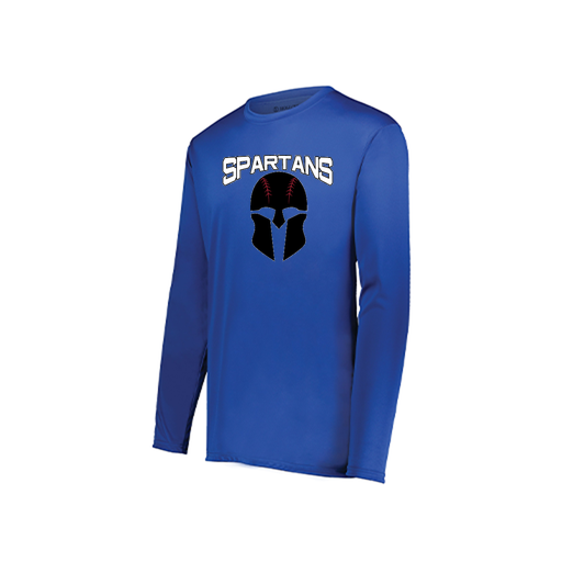 [222822.060.XS-LOGO2] Men's LS Smooth Sport Shirt (Adult XS, Royal, Logo 2)
