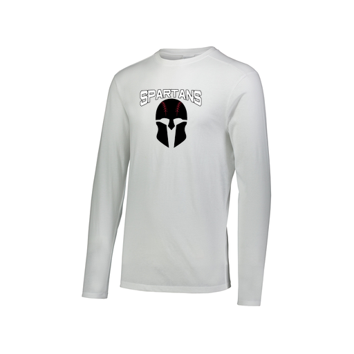 [3075.005.XS-LOGO2] Men's LS Ultra-blend T-Shirt (Adult XS, White, Logo 2)